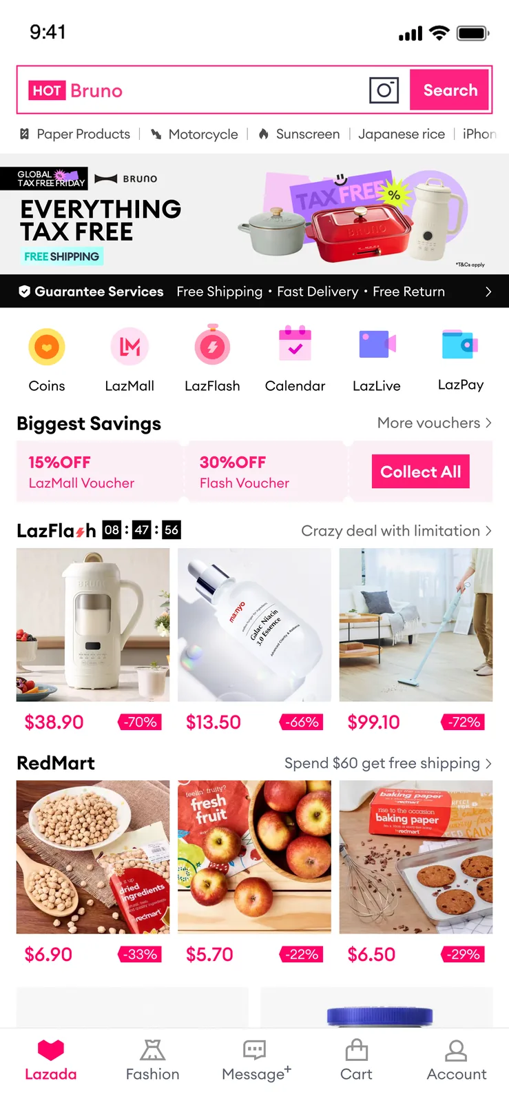 Lazada — mobile experience